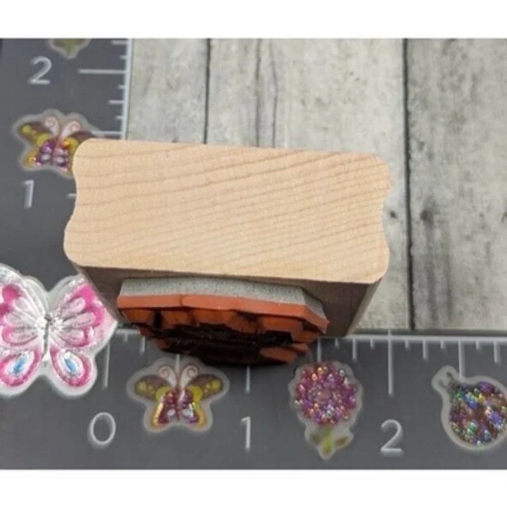 Stampin' Up! Christmas Holiday Stocking Toys Rubber Stamp Wood #K75